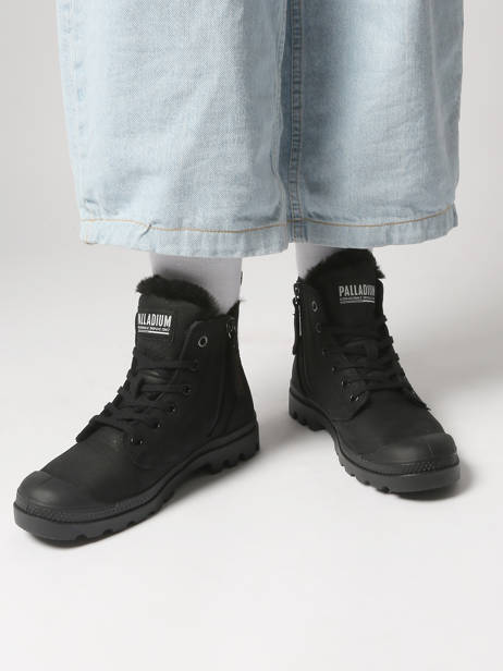 Boots Pampa Hi Zip Wl In Leather Palladium Black accessoires 95982010 other view 1