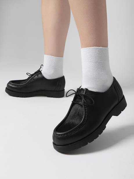 Derby Shoes In Leather Kleman Black accessoires PADRINI other view 1