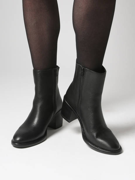 Heeled Boots In Leather Tamaris Black accessoires 45 other view 1