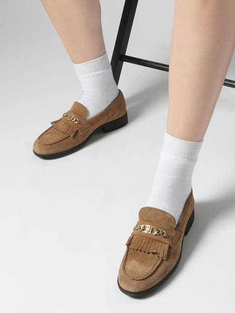Moccasins In Leather Tommy hilfiger Beige accessoires 8972RBC other view 1