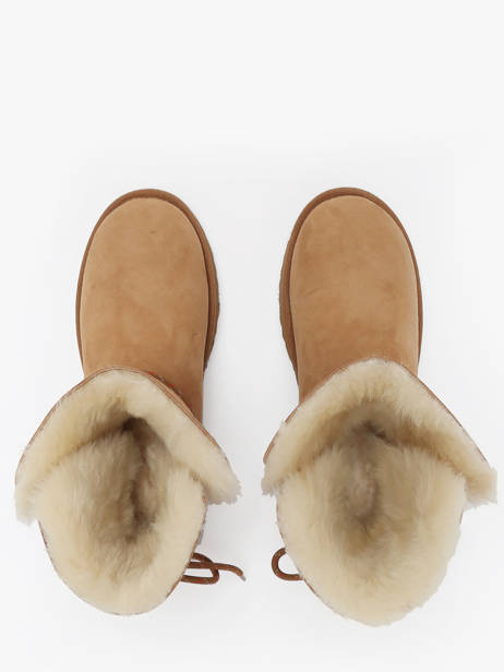 Bottines En Cuir Ugg Marron women 1171530 vue secondaire 5