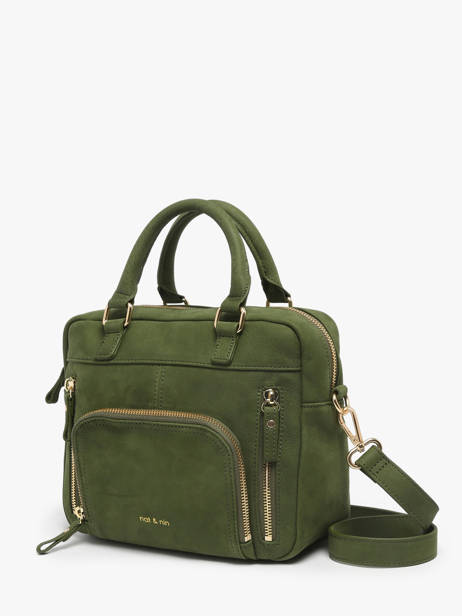 Leather Baby Macy Crossbody Bag Nat et nin Green vintage BABYMACY other view 2
