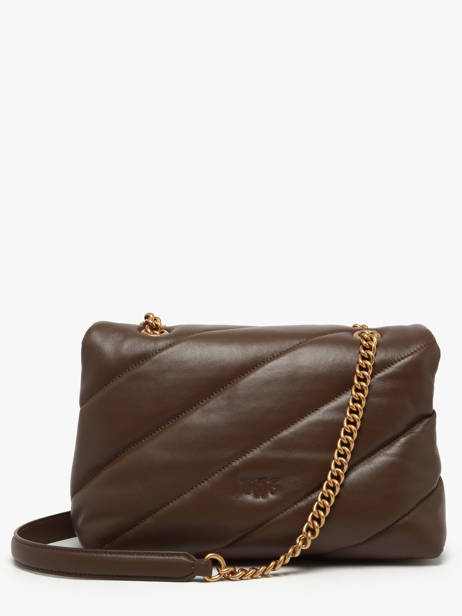 Cross Body Tas Love Bag Puff Leather Pinko Brown love bag puff A0F2 other view 4