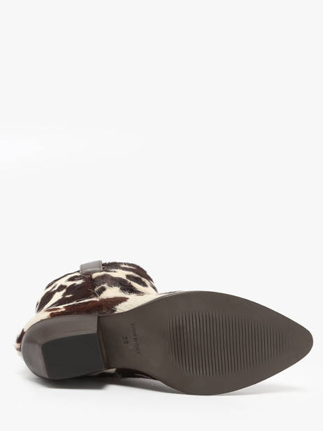 Santiags En Poils De Vache The icona Beige women CISBOMA1 vue secondaire 4