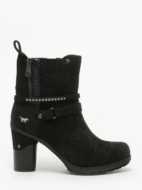 Bottines à Talon Mustang Noir women M0162009