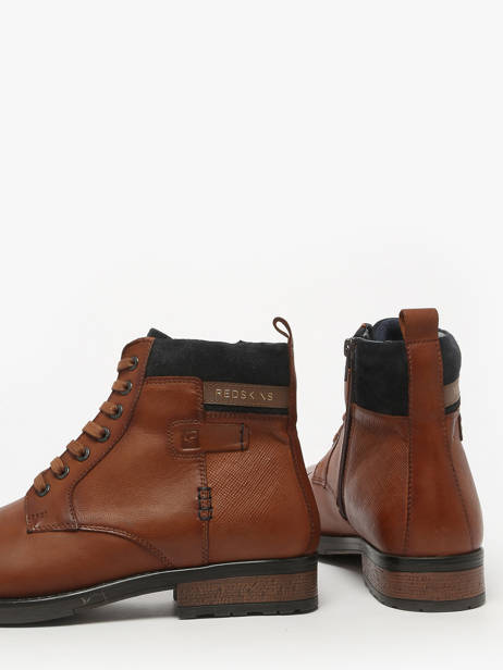 Boots En Cuir Redskins Marron men SPICY vue secondaire 2