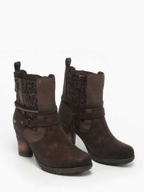 Bottines à Talon Mustang Marron women M0162008 vue secondaire 1