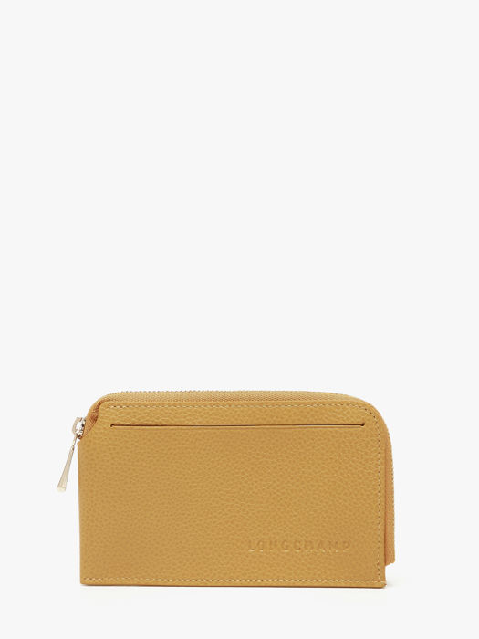 Longchamp Le foulonné Porte billets/cartes Jaune