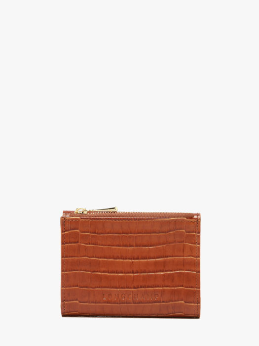 Longchamp Longchamp pocket croco Portefeuilles Marron