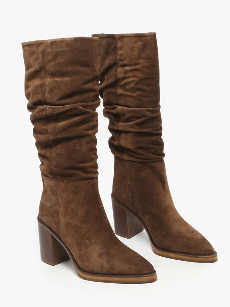 Heeled Boots In Leather Alpe Brown accessoires 52191133 other view 1