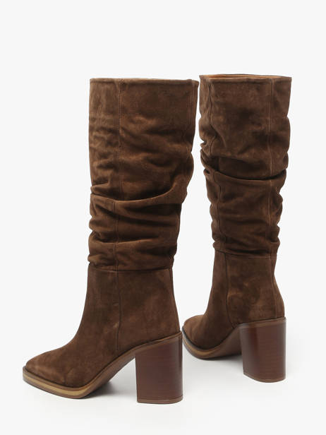 Heeled Boots In Leather Alpe Brown accessoires 52191133 other view 2