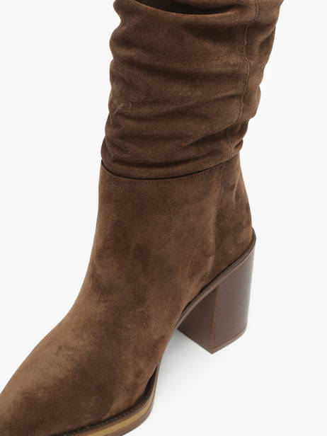Heeled Boots In Leather Alpe Brown accessoires 52191133 other view 3