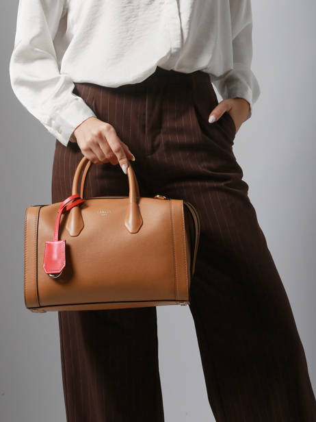 Medium Leather Bcbg Bowling Bag Lancel Brown bcbg A13690 other view 1
