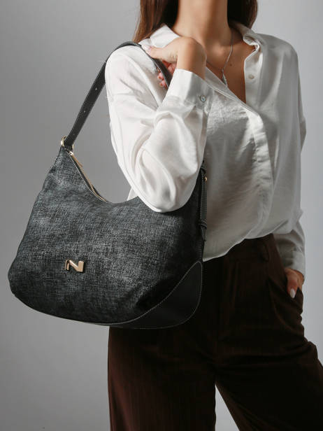 Shoulder Bag Carrie Tweed Nathan baume Black vogue TW other view 1
