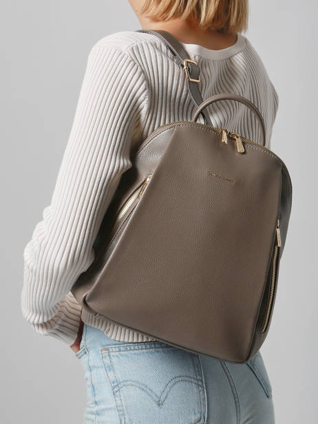 Backpack David jones Brown dune 2 other view 1