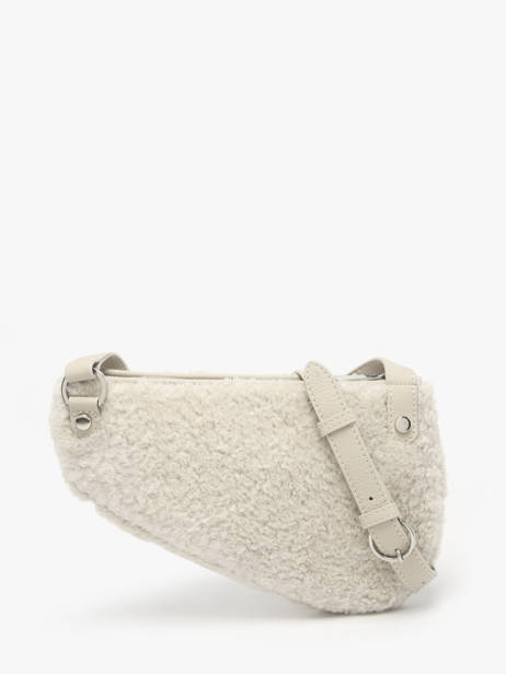 Leather Shearling City Perle Crossbody Bag Nathan baume Beige n city S other view 3