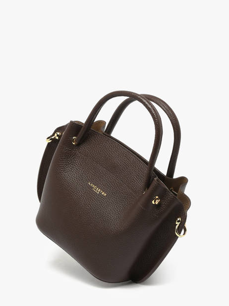 Leather Foulonné Double Satchel Lancaster Brown foulonne double 18 other view 1