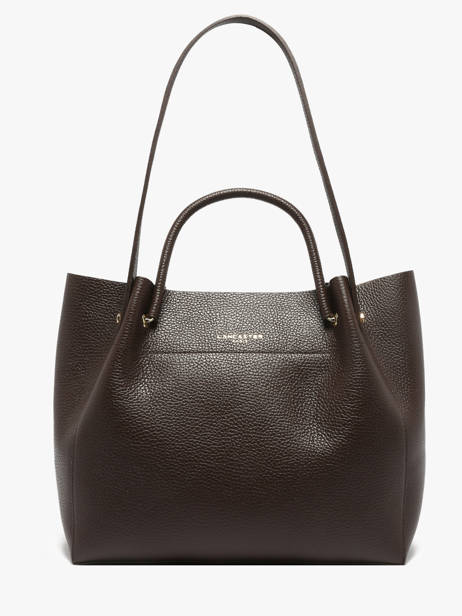 Shoulder Bag Foulonne Double Leather Lancaster Brown foulonne double 20
