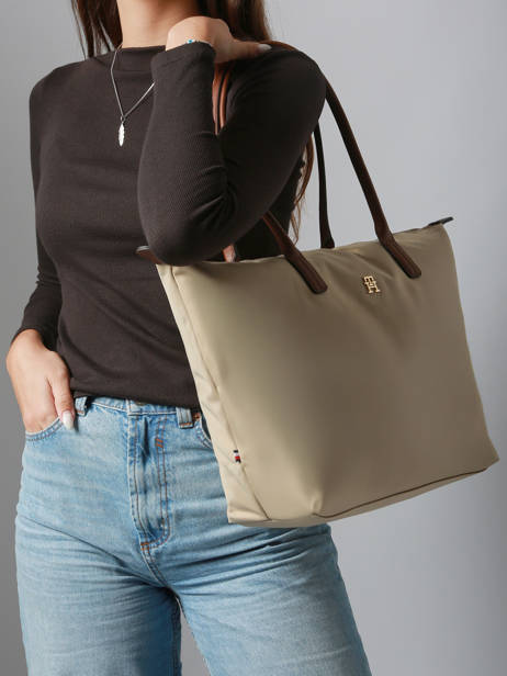 A4 Size Shoulder Bag Popette Nylon Tommy hilfiger Beige popette AW17711 other view 1