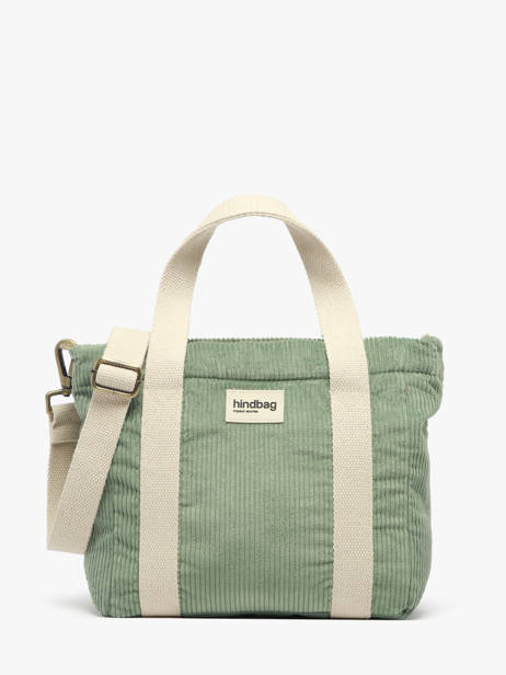 Satchel Velours Corduroy Hindbag Green velours V