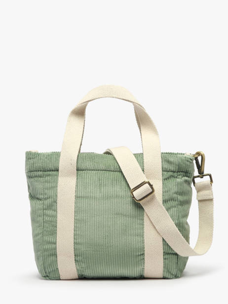 Satchel Velours Corduroy Hindbag Green velours V other view 3