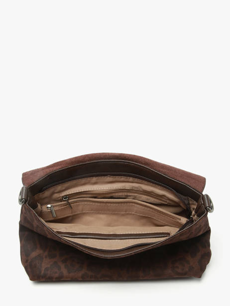 Sac Bandoulière Leopard Miniprix Marron leopard L vue secondaire 2