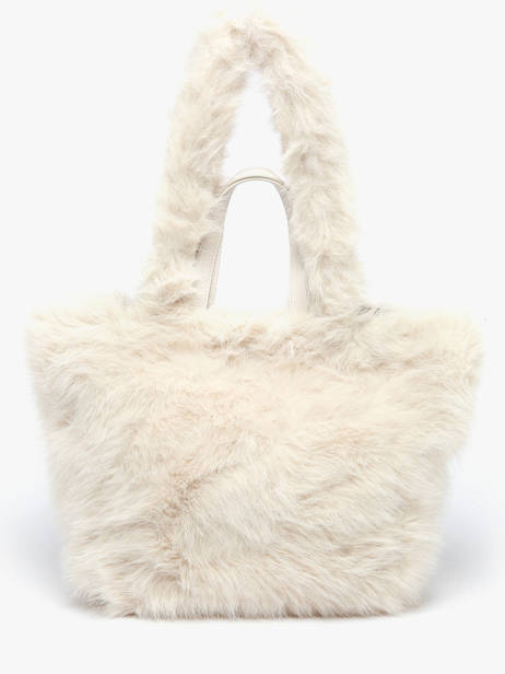 Shoulder Strap Satchel Fur Fur Miniprix Beige fur A471