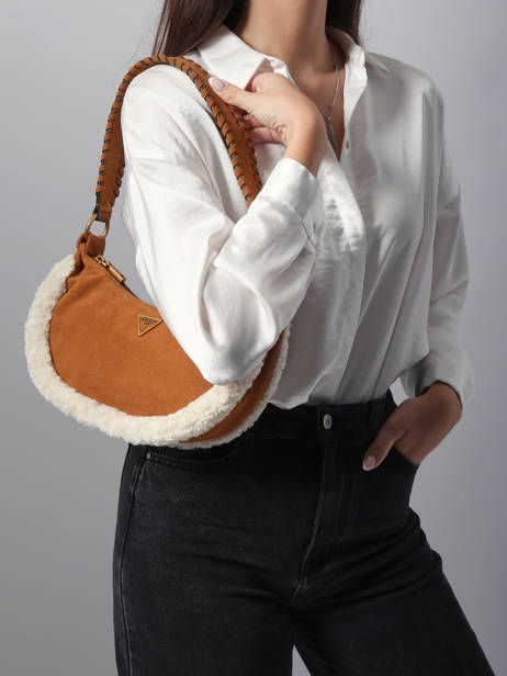 Crossbody Bag Amita Leather Guess Brown amita W9539721 other view 1