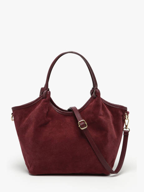 Sac Porté épaule Velvet Caviar Cuir Milano Rouge velvet caviar VC241111 vue secondaire 3