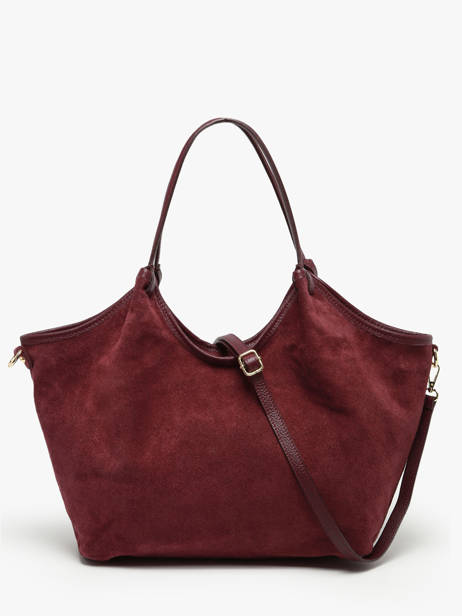 Sac Porté épaule Velvet Caviar Cuir Milano Rouge velvet caviar VC241110 vue secondaire 3