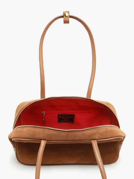 Sac Porté épaule Velvet Caviar Cuir Milano Marron velvet caviar VC25093 vue secondaire 3