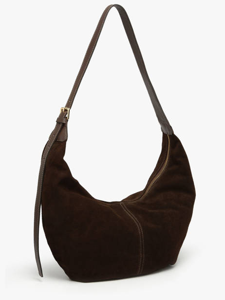 Sac Porté épaule Velvet Caviar Cuir Milano Marron velvet caviar VC25091 vue secondaire 2