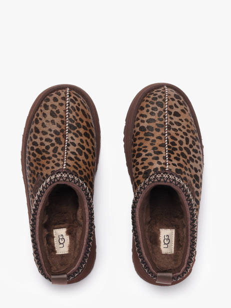 Chaussons Plateforme En Cuir Ugg Marron women 1178430 vue secondaire 3