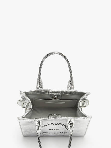 Sac Bandoulière Rsg Métalissé Karl lagerfeld Argent rsg A4W50059 vue secondaire 2