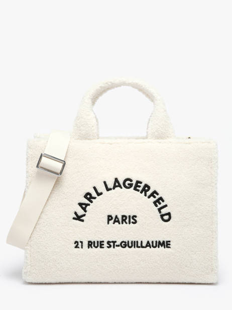 Sac Cabas Rue St Guillaume Shearling Karl lagerfeld Beige rsg A4W50013