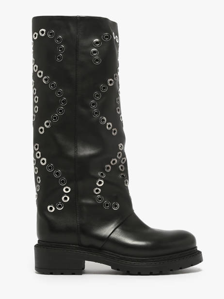 Boots In Leather Metisse Black women MA2071