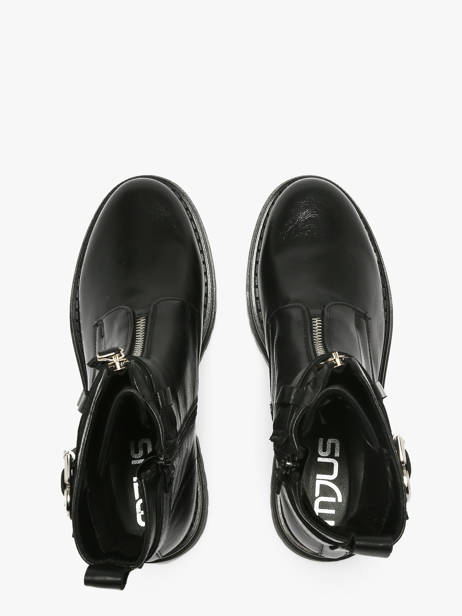 Bottines En Cuir Mjus Noir women L97202 vue secondaire 3