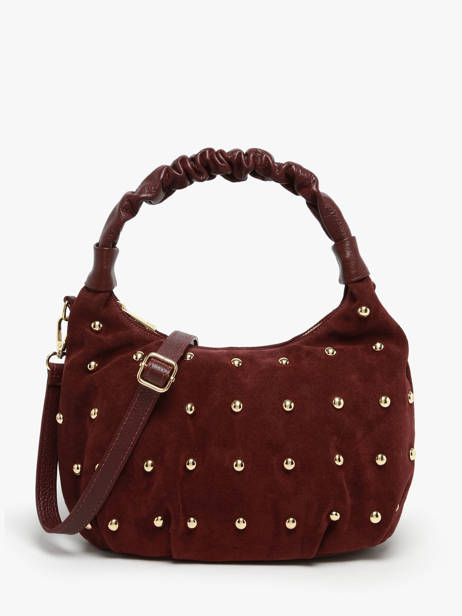 Sac Porté épaule Velvet Studs Milano Rouge velvet studs VS25094