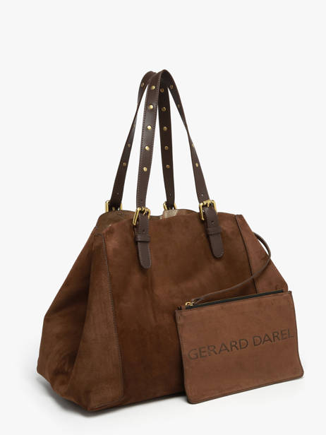 Sac Porté épaule Folk Light Cuir Gerard darel Marron folk light DCS45405 vue secondaire 3
