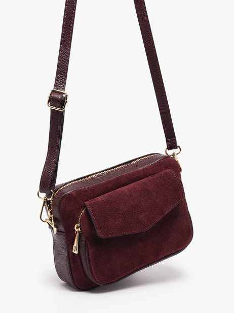 Sac Bandoulière Velvet Caviar Cuir Milano Rouge velvet caviar VC25067 vue secondaire 1