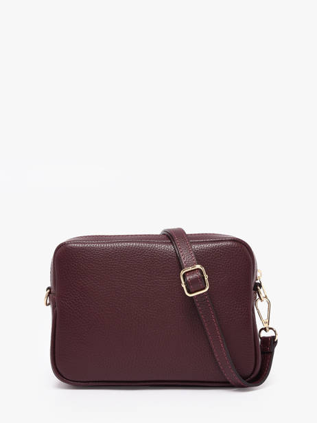 Sac Bandoulière Velvet Caviar Cuir Milano Rouge velvet caviar VC25067 vue secondaire 3