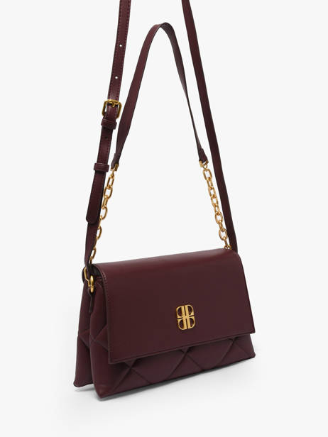 Sac Bandoulière June Matelassé Laurent david Rouge ld bags 885 vue secondaire 1