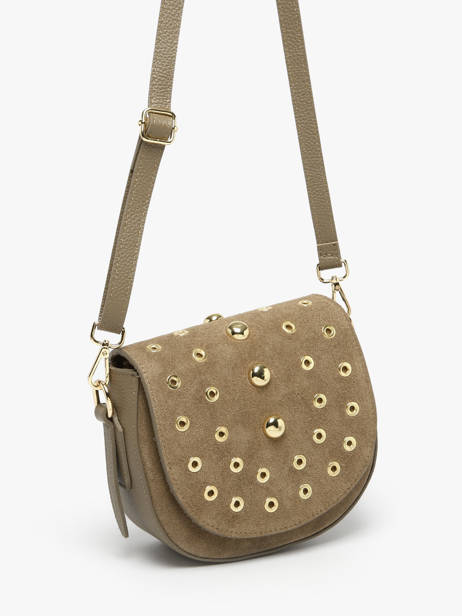 Sac Bandoulière Velvet Studs Milano Beige velvet studs VS25093 vue secondaire 2