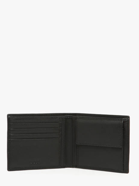 Portefeuille Porte-monnaie Cuir Hugo boss Noir saffiano HLM526A vue secondaire 1