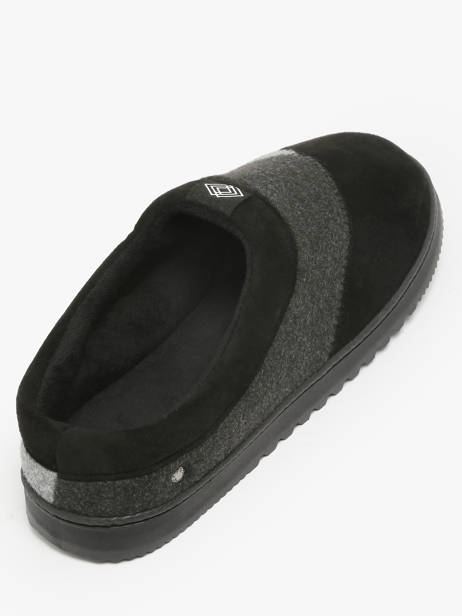 Slippers Isotoner Black men 98280 other view 2