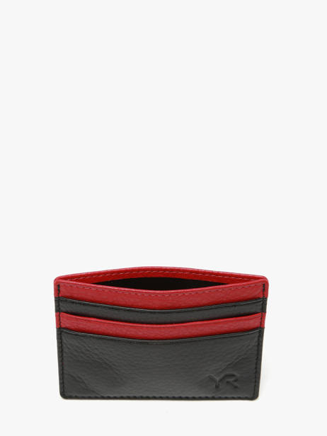 Card Holder Leather Yves renard Black bicolor 242 other view 1