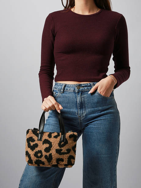 Sac Porté Main Polaire Miniprix Marron polaire S030 vue secondaire 1