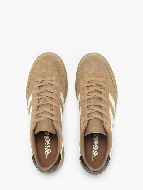 Sneakers In Leather Gola Brown men CMB735 other view 3