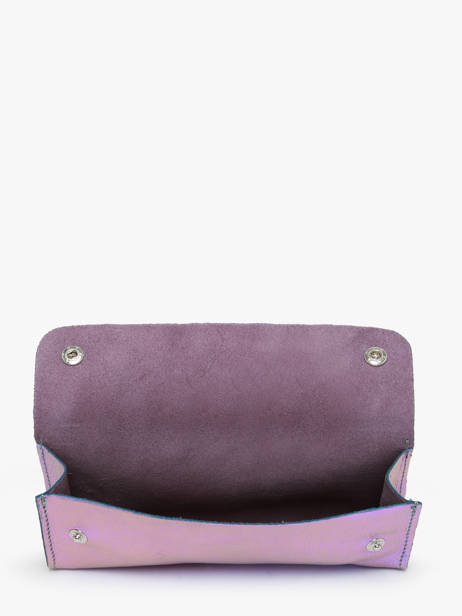 Leather Scarabee Pouch Paul marius Blue scarabee TROUSSCA other view 1