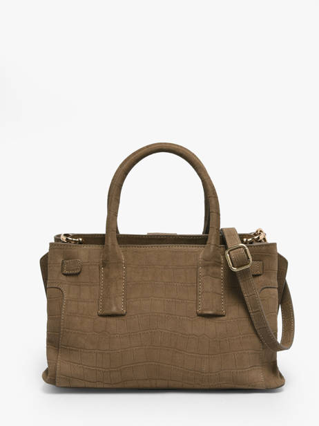 Satchel S Equestre Croco Leather Etrier Brown equestre croco EEQC142S other view 4